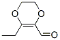 1,4-Dioxin-2-carboxaldehyde, 3-ethyl-5,6-dihydro- (9CI) Struktur