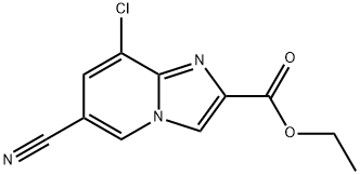 Ethyl 8-chloro-6-cyanoimidazo[1,2-a]pyridine-2-carboxylate Struktur