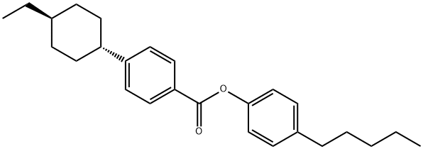 4-Pentylphenyl 4'-trans-ethylcyclohexylbenzoate Struktur