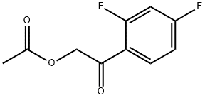 2-Acetyloxy-1(2,4-difluorophenyl)ethanone Struktur