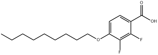 2,3-Difluoro-4-(nonyloxy)-benzoic acid Struktur