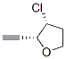 Furan, 3-chloro-2-ethynyltetrahydro-, cis- (9CI) Struktur