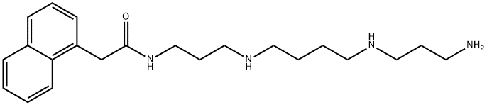 1-naphthylacetylspermine Struktur