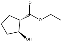 (1S,2S)-TRANS-2-HYDROXY-CYCLOPENTANECARBOXYLIC ACID ETHYL ESTER Structure