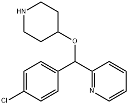 2-[(4-Chlorophenyl)(4-piperidinyloxy)methyl]pyridine Struktur