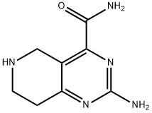 2-amino-5, 6, 7, 8-tetrahydro-pyrido[4, 3-d]pyrimidine-4-carboxylic acid amide Struktur