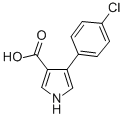 4-(4-CHLORO-PHENYL)-1H-PYRROLE-3-CARBOXYLIC ACID Struktur