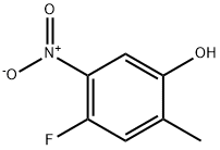 4-FLUORO-6-METHYL-3-NITROPHENOL Struktur