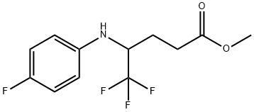 Methyl 5,5,5-trifluoro-4-(4-fluorophenylaMino)pentanoate Struktur