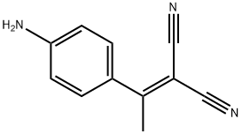 2-[1-(4-Aminophenyl)ethylidene]propanedinitrile Struktur