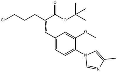 (E)-tert-butyl 5-chloro-2-(3-Methoxy-4-(4-Methyl-1H-iMidazol-1-yl)benzylidene)pentanoate Struktur