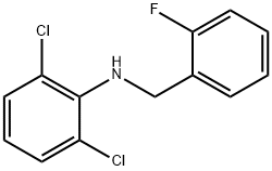 2,6-Dichloro-N-(2-fluorobenzyl)aniline, 97% Struktur