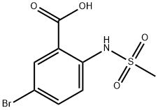 5-broMo-2-MethanesulfonaMidobenzoic acid Struktur