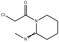 2-Piperidinimine, 1-(chloroacetyl)-N-methyl- (9CI) Struktur