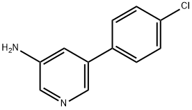 5-(4-chlorophenyl)pyridin-3-aMine Struktur