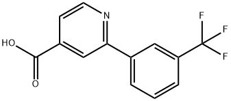 2-[(3-Trifluoromethyl)phenyl]isonicotinic acid Struktur