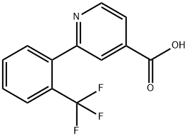 2-[(2-Trifluoromethyl)phenyl]isonicotinic acid Struktur