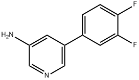 5-(3,4-difluorophenyl)pyridin-3-aMine Struktur