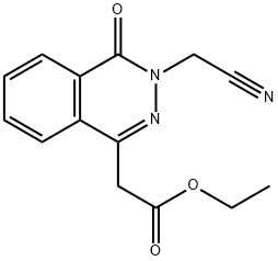 ETHYL 2-[3-(CYANOMETHYL)-4-OXO-3,4-DIHYDROPHTHALAZIN-1-YL]ACETATE Struktur