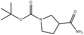 3-Aminocarbonyl-1-Boc-pyrrolidine Struktur