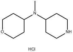 Methylpiperidine-4-yl(tetrahydropyran-4-yl)aMine dihydrochloride Struktur