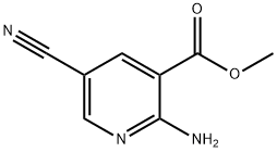 Methyl 2-amino-5-cyanonicotinate Struktur