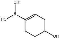 (4-Hydroxycyclohex-1-en-1-yl)boronic acid Struktur