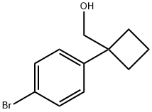 (1-(4-broMophenyl)cyclobutyl)Methanol Struktur