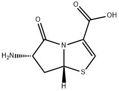 Pyrrolo[2,1-b]thiazole-3-carboxylic acid, 6-amino-5,6,7,7a-tetrahydro-5-oxo-, trans- (9CI) Struktur