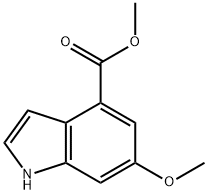 1H-Indole-4-carboxylic acid, 6-Methoxy-, Methyl ester Struktur