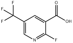 2-Fluoro-5-(trifluoromethyl)nicotinic acid Struktur