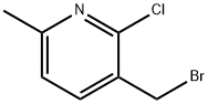 3-(broMoMethyl)-2-chloro-6-Methylpyridine Struktur