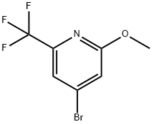 4-Bromo-2-methoxy-6-(trifluoromethyl)pyridine Struktur