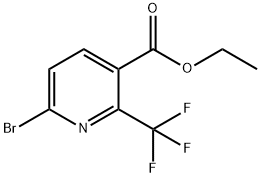 Ethyl 6-bromo-2-(trifluoromethyl)nicotinate Struktur