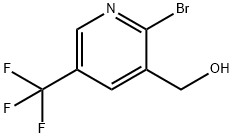 2-Bromo-5-(trifluoromethyl)pyridine-3-methanol Struktur