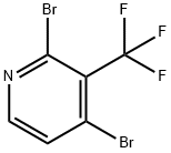 2,4-Dibromo-3-(trifluoromethyl)pyridine Struktur