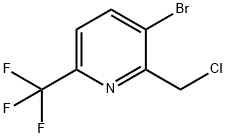 2-Chloromethyl-3-bromo-6-(trifluoromethyl)pyridine Struktur