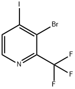 3-Bromo-4-iodo-2-(trifluoromethyl)pyridine Struktur