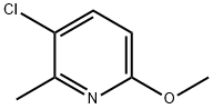 3-chloro-6-Methoxy-2-Methylpyridine Struktur