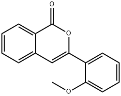 3-(2-methoxyphenyl)-1H-2-benzopyran-1-one Struktur