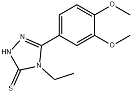 5-(3,4-DIMETHOXYPHENYL)-4-ETHYL-4H-1,2,4-TRIAZOLE-3-THIOL Struktur