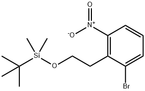 (2-broMo-6-nitrophenethoxy)(tert-butyl)diMethylsilane Struktur