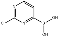 2-Chloropyrimidine-4-boronicacid Struktur