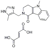 2,3,4,5-Tetrahydro-5-methyl-2-[(5-methyl-1H-imidazol-4-yl)methyl]- 1H-pyrido[4,3-b]indol-1-one (2Z)-2-butenedioate Struktur