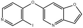 6-(3-Iodopyridin-4-yloxy)furo[3,2-b]pyridine Struktur