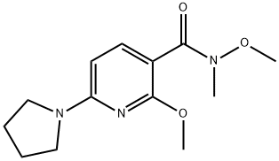 N,2-Dimethoxy-N-methyl-6-(pyrrolidin-1-yl)-nicotinamide Struktur