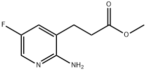 Methyl 3-(2-amino-5-fluoropyridin-3-yl)propanoate Struktur