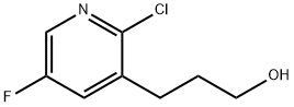 3-(2-Chloro-5-fluoropyridin-3-yl)propan-1-ol Struktur