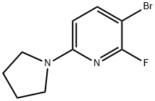 3-Bromo-2-fluoro-6-(pyrrolidin-1-yl)pyridine Struktur