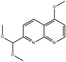 2-(Dimethoxymethyl)-5-methoxy-1,8-naphthyridine Struktur